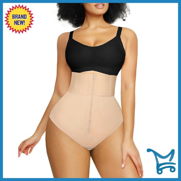 High Waisted Tummy Control Shapewear Shorts Butt Lifting Thigh Slimming